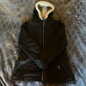 Ladies Hemp Hoodlamb Jacket- Classic Black- XL